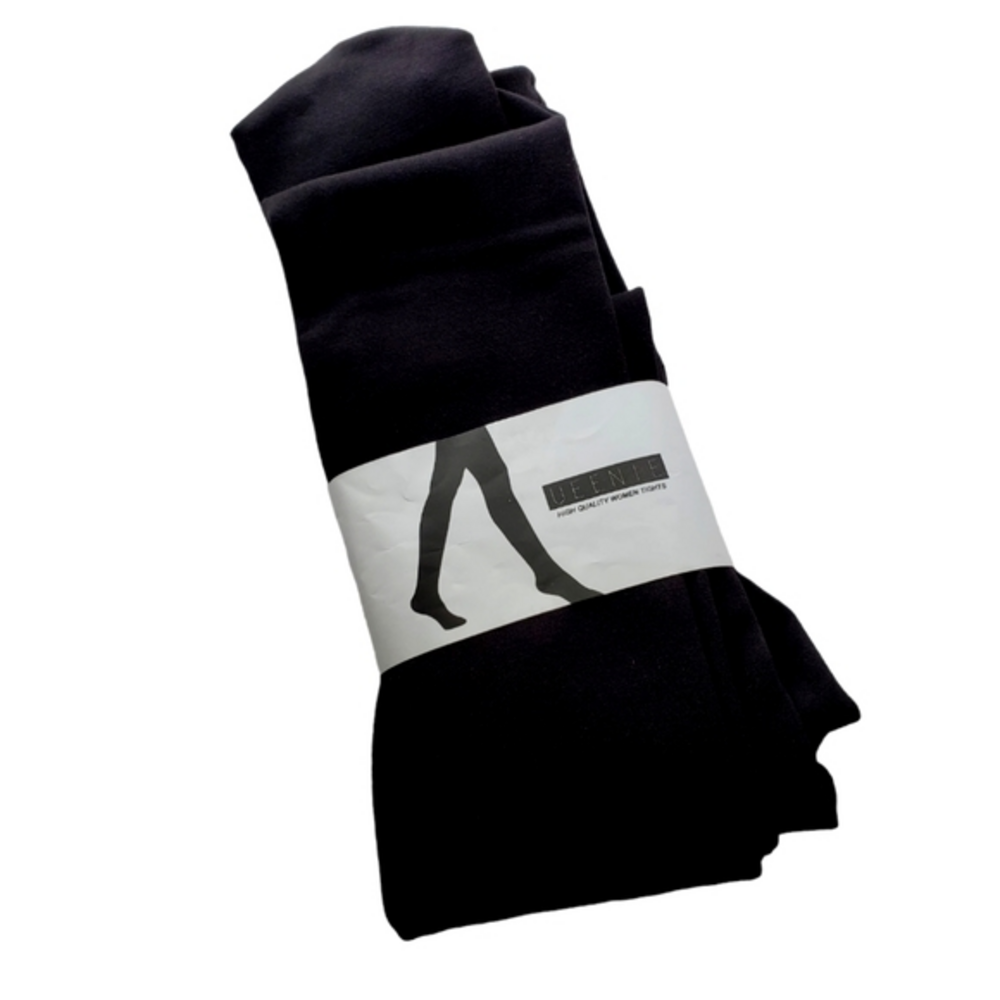 Ueenie High‎ Quality Women's Footed Black Tights NWT